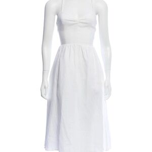Reformation Backless Linen Dress